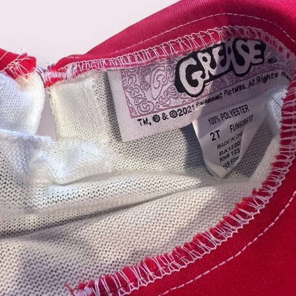 Toddler Grease Rydell High Cheerleading Top Costume Dress Up Size 2T - Picture 7 of 9